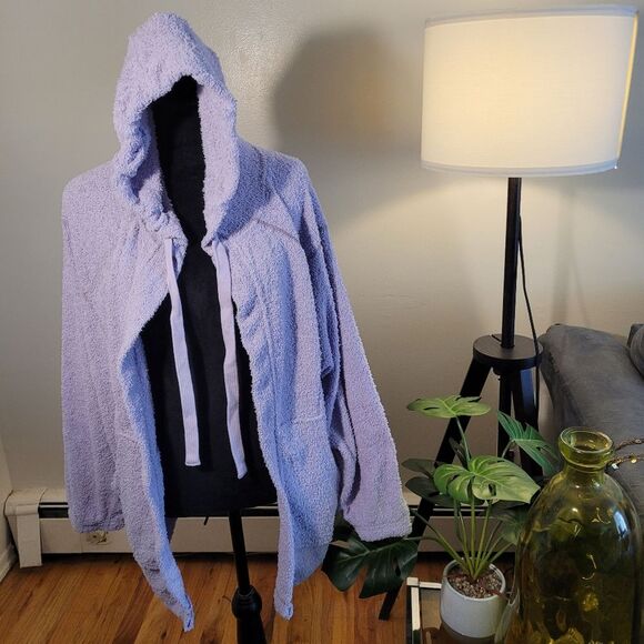 Urban Outfitters hooded jacket Out From Under Purple Cardigan Small Oversized - Picture 3 of 9
